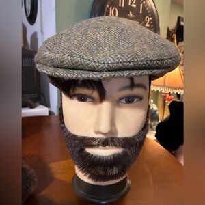 John Hanly men’s hat (Ireland) brown wool tweed Cap - XL